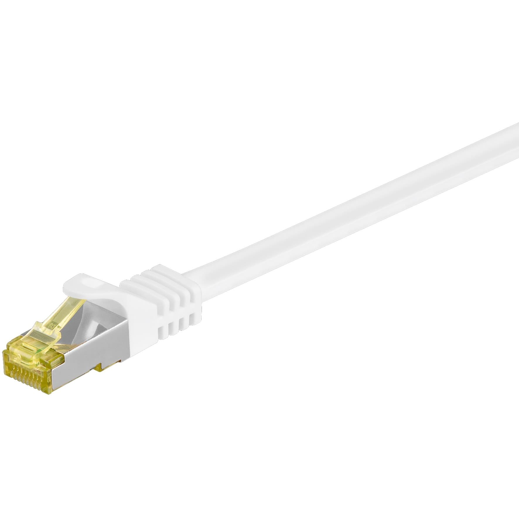 Patchkabel RJ-45 SFTP, mit Cat 7 Rohkabel – Bild 1