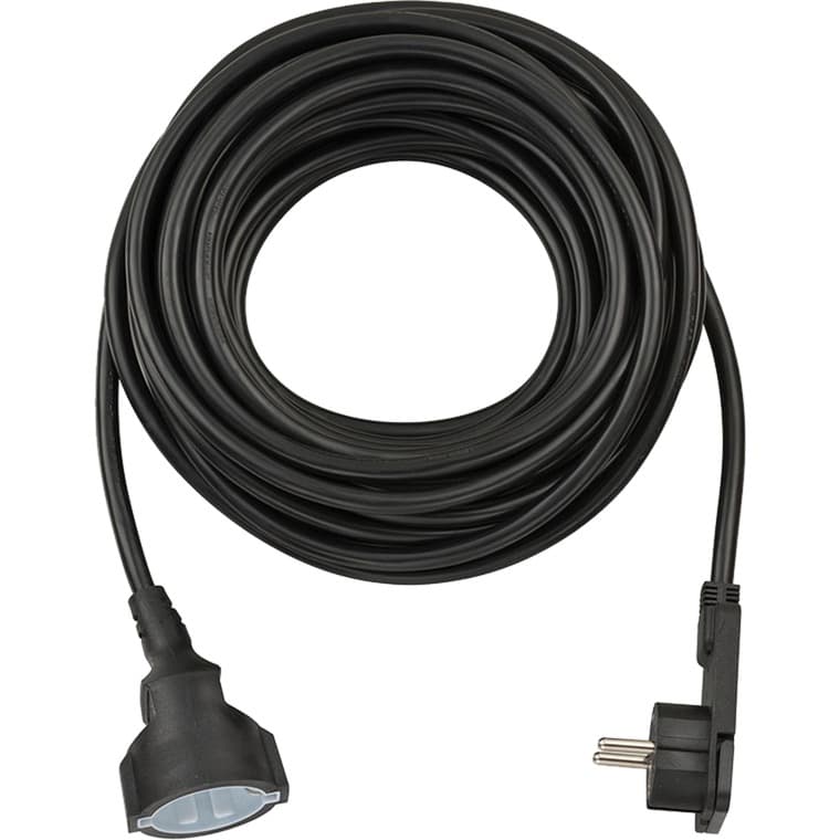 Verlängerungskabel, 1x Winkel-Flachstecker – Bild 1