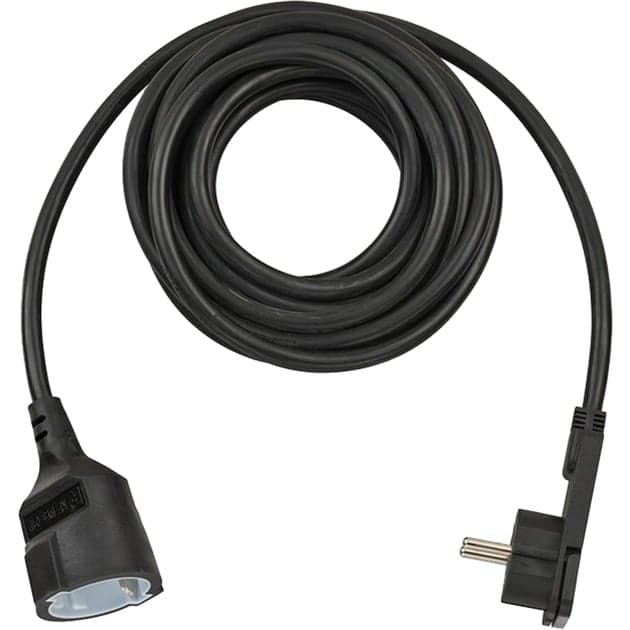 Verlängerungskabel, 1x Winkel-Flachstecker – Bild 1