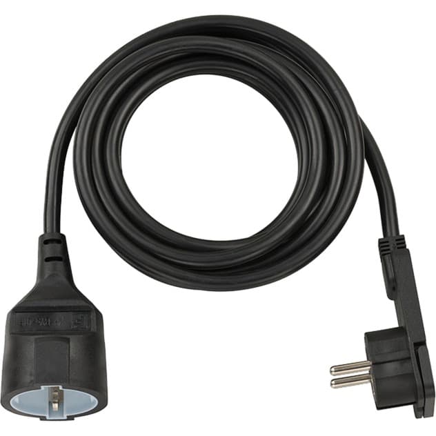 Verlängerungskabel, 1x Winkel-Flachstecker – Bild 1