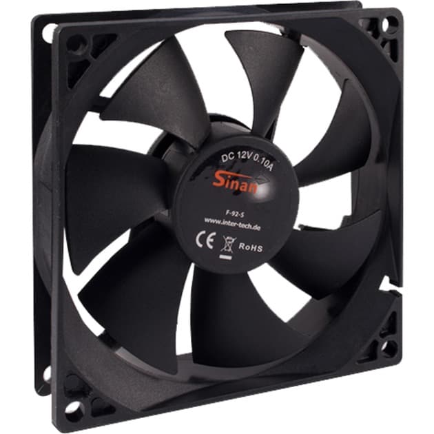 F-92-S 92x92x25mm, Gehäuselüfter – Bild 1