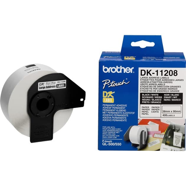 Adress-Etiketten DK11208, Schriftband – Bild 1