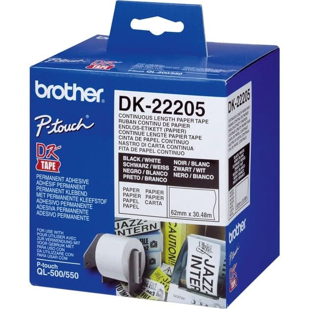 Endlos-Etikett (Papier) DK-22205, Schriftband – Bild 1