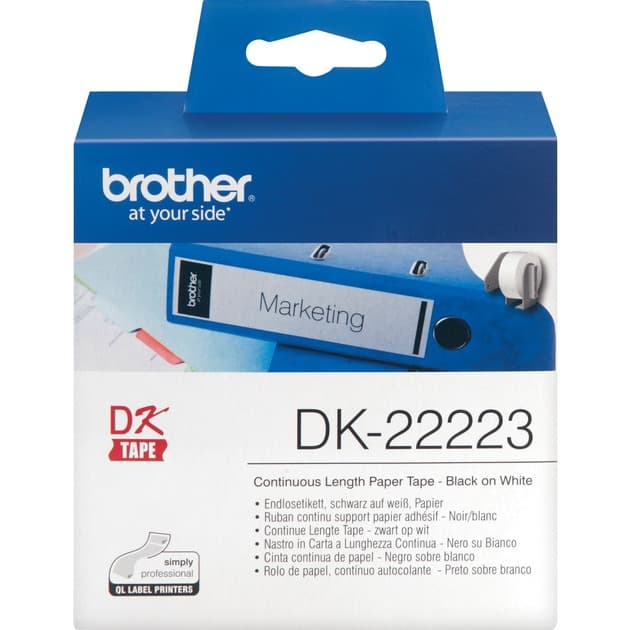 Endlos-Etikettenrolle DK-22223, Schriftband – Bild 1