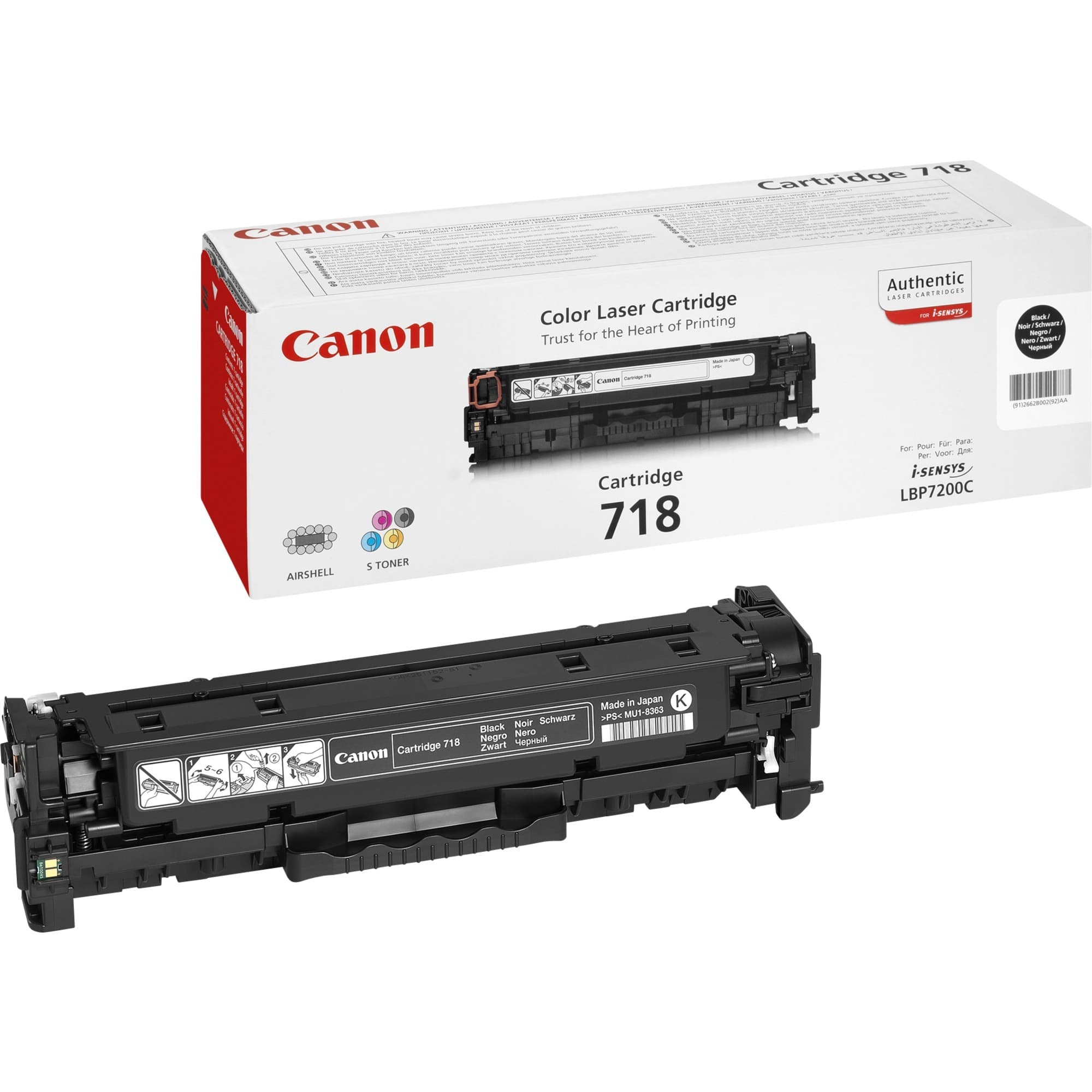 Toner schwarz CRG-718BK – Bild 1