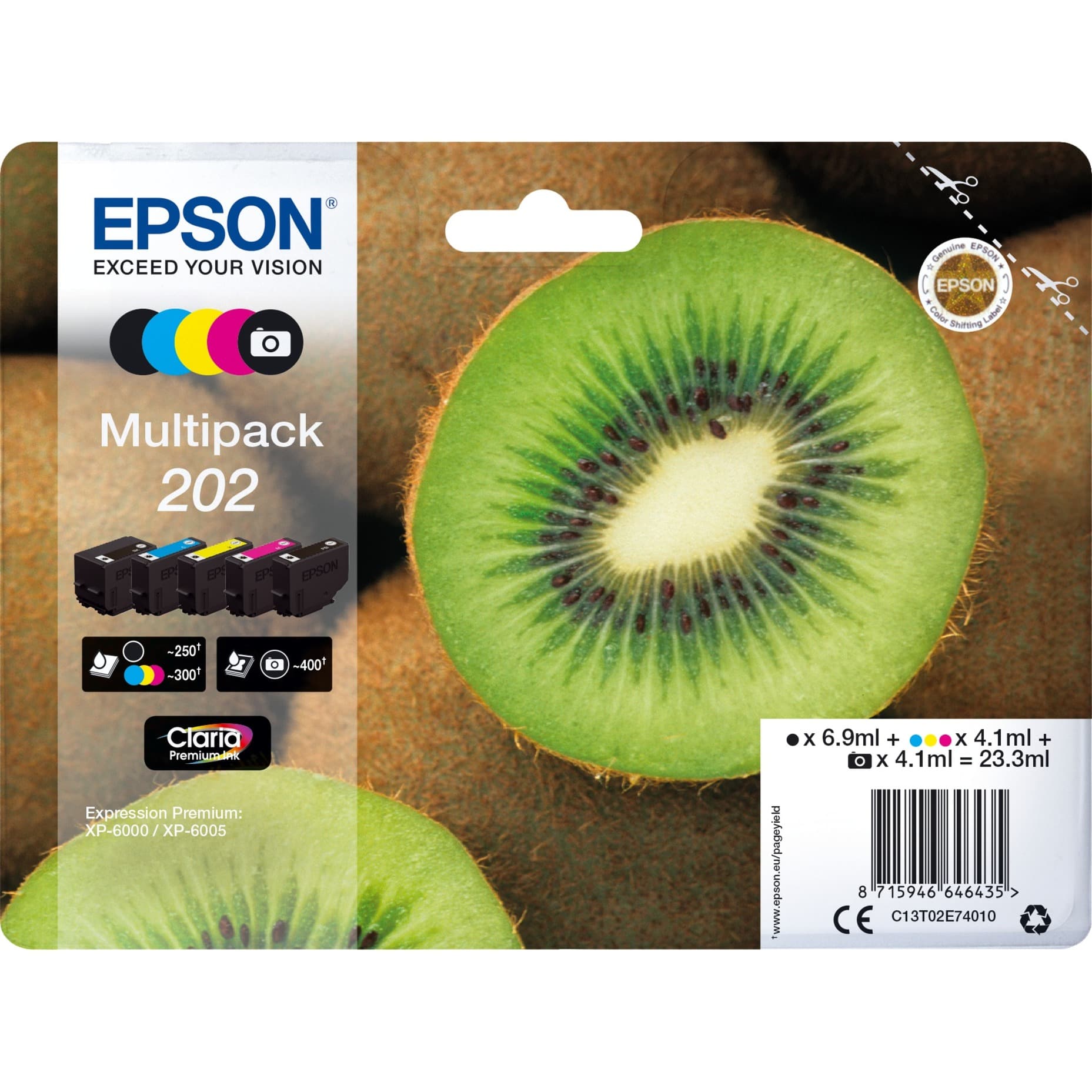 Multipack 202 (C13T02E74010), Tinte – Bild 1