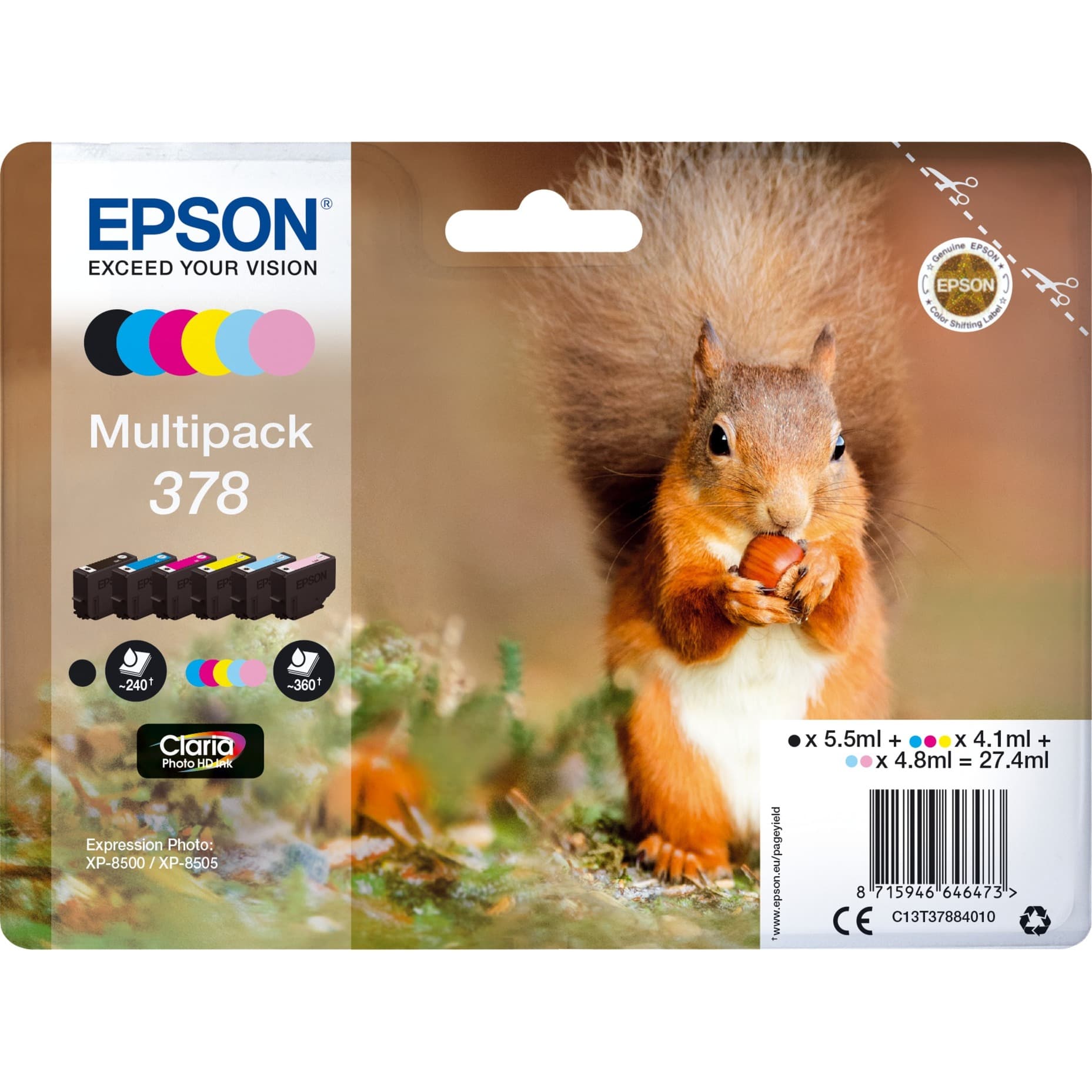 Multipack 378 (C13T37884010), Tinte – Bild 1