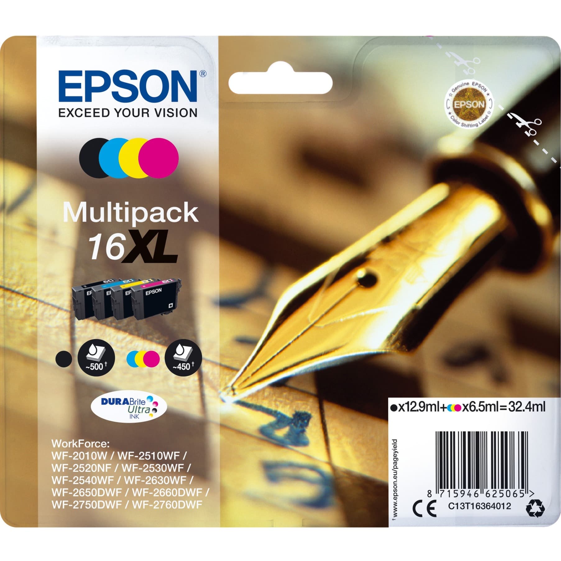 Tinte Multipack 16XL (C13T16364012) – Bild 1