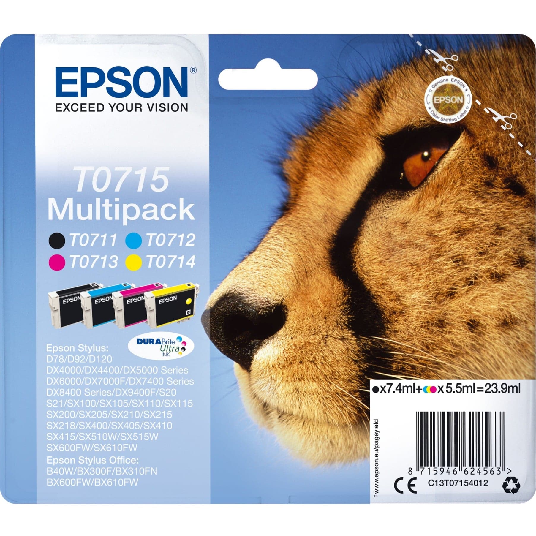 Tinte Multipack T0715 (C13T07154012) – Bild 1