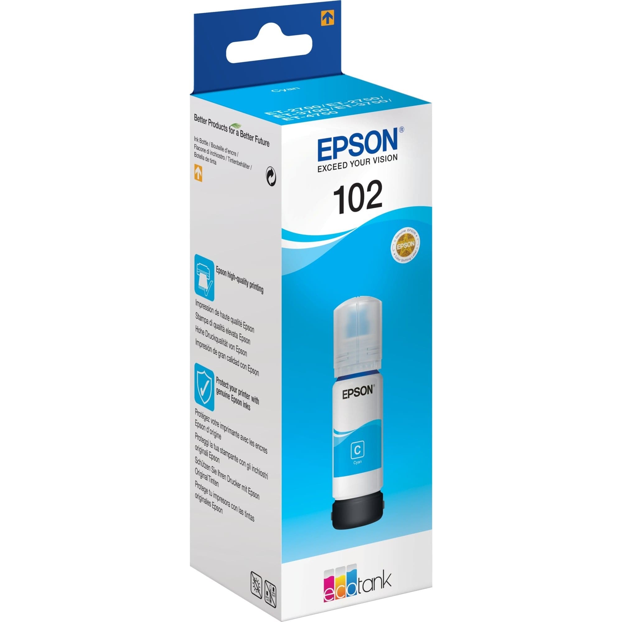 Tinte cyan 102 Eco Tank (C13T03R240) – Bild 1
