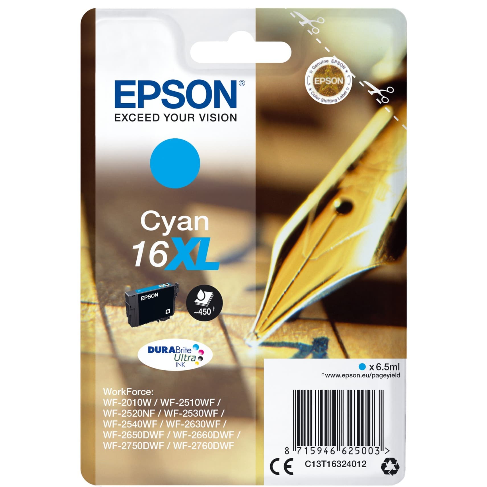 Tinte cyan 16XL (C13T16324012) – Bild 1