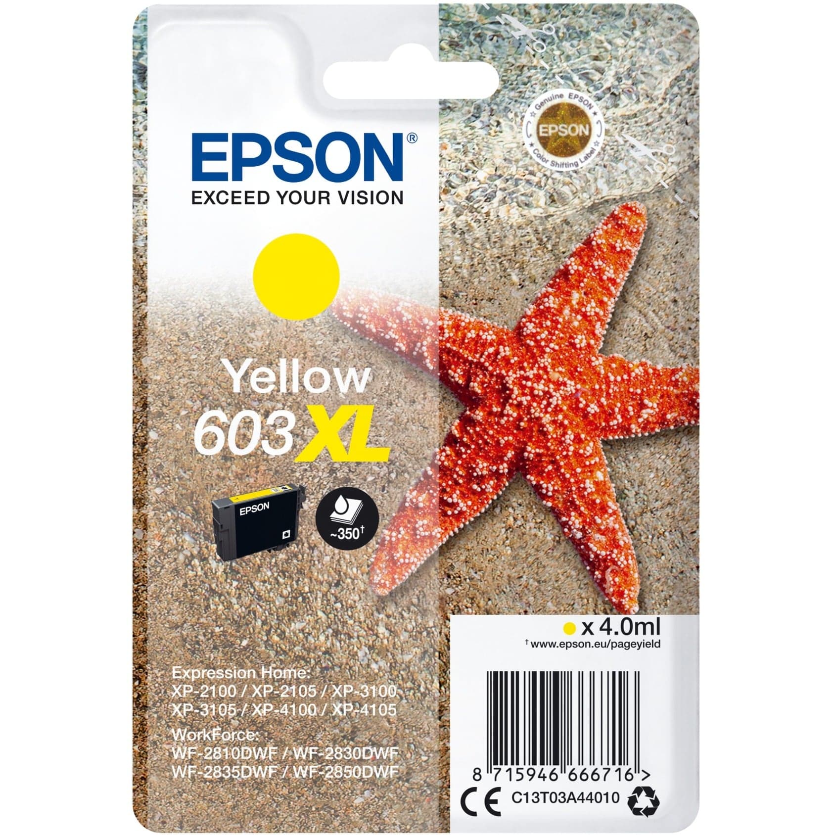 Tinte gelb 603XL (C13T03A44010) – Bild 1