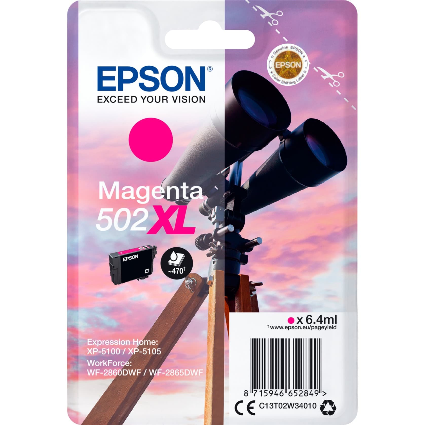 Tinte magenta 502XL (C13T02W34010) – Bild 1