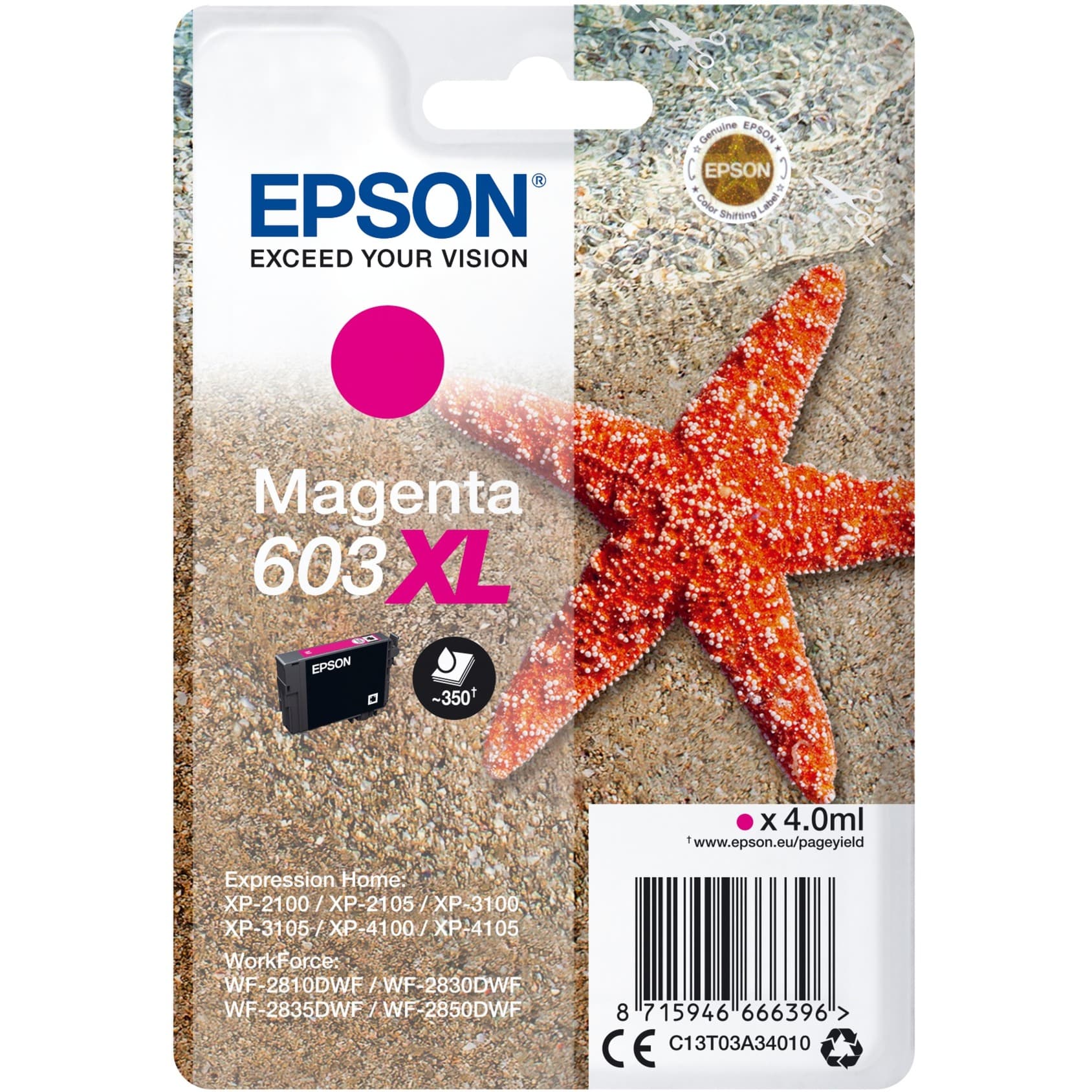 Tinte magenta 603XL (C13T03A34010) – Bild 1
