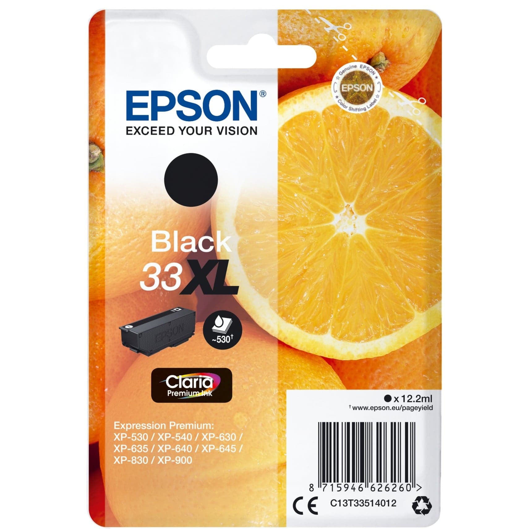 Tinte schwarz 33XL (C13T33514012) – Bild 1