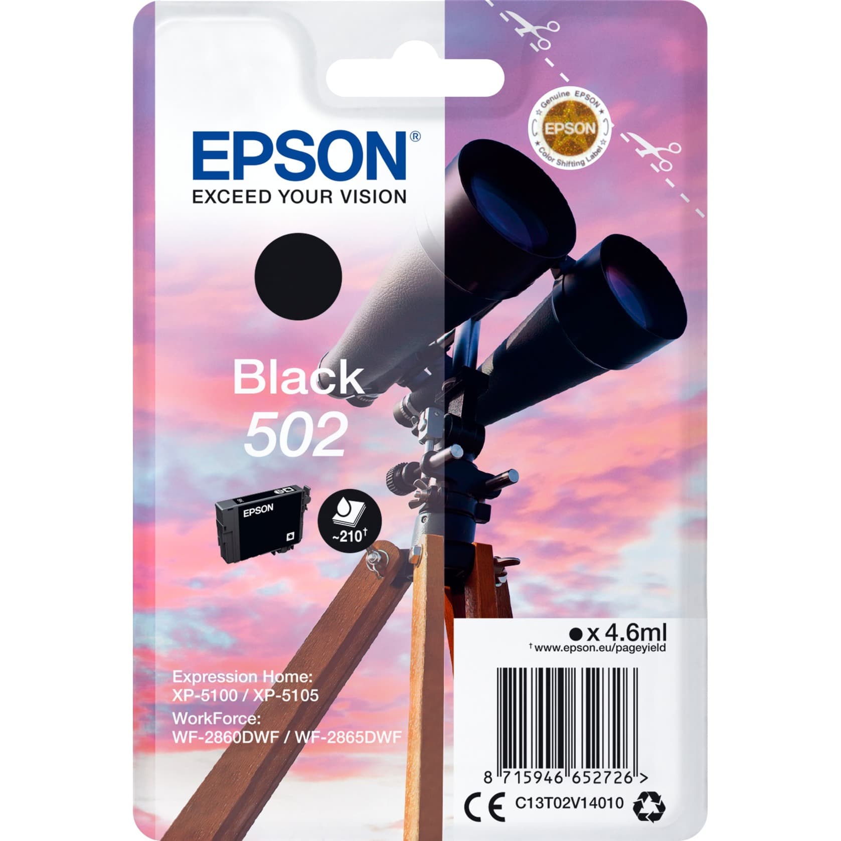 Tinte schwarz 502 (C13T02V14010) – Bild 1