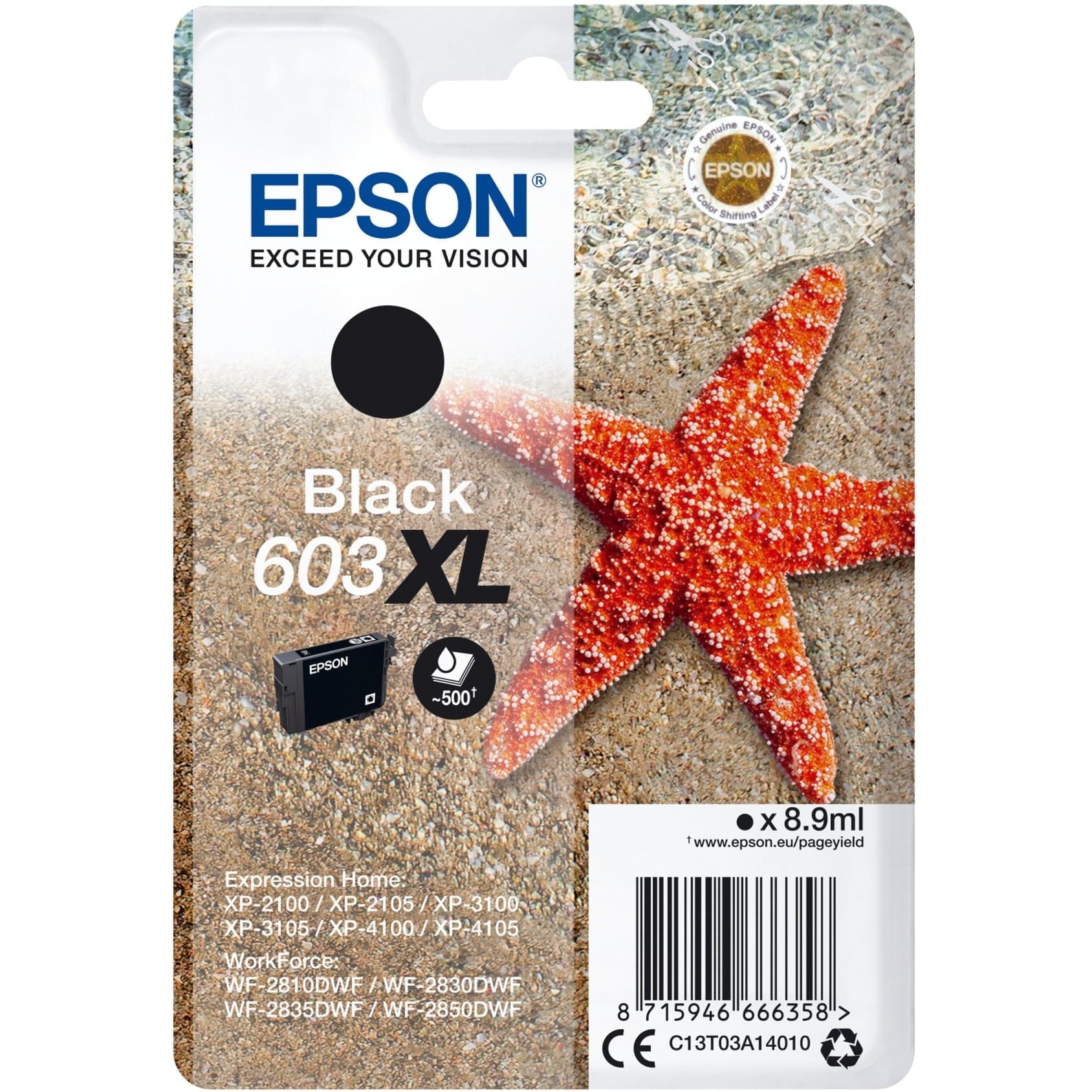 Tinte schwarz 603XL (C13T03A14010) – Bild 1