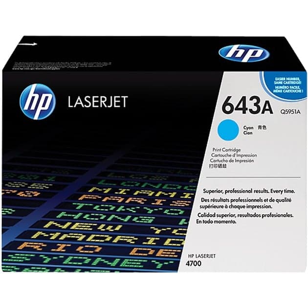 Toner cyan 643A (Q5951A) – Bild 1