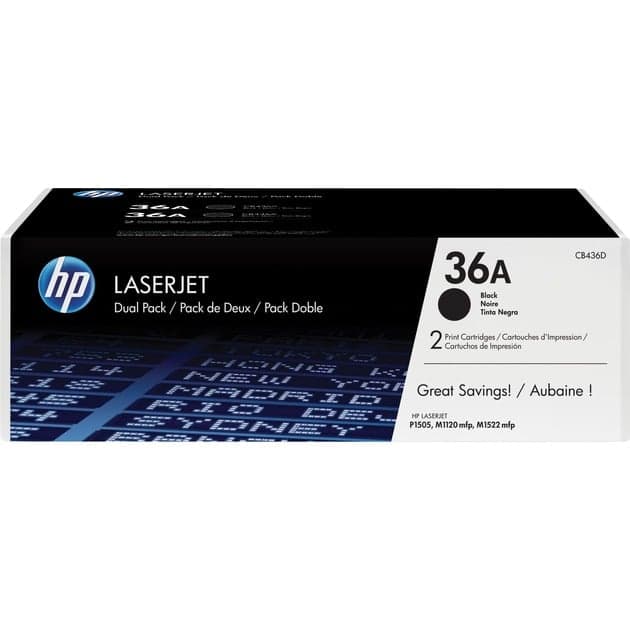 Toner schwarz 36A (CB436AD) – Bild 1