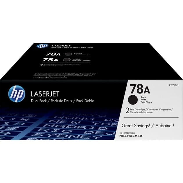 Toner schwarz 78A (CE278AD) – Bild 1