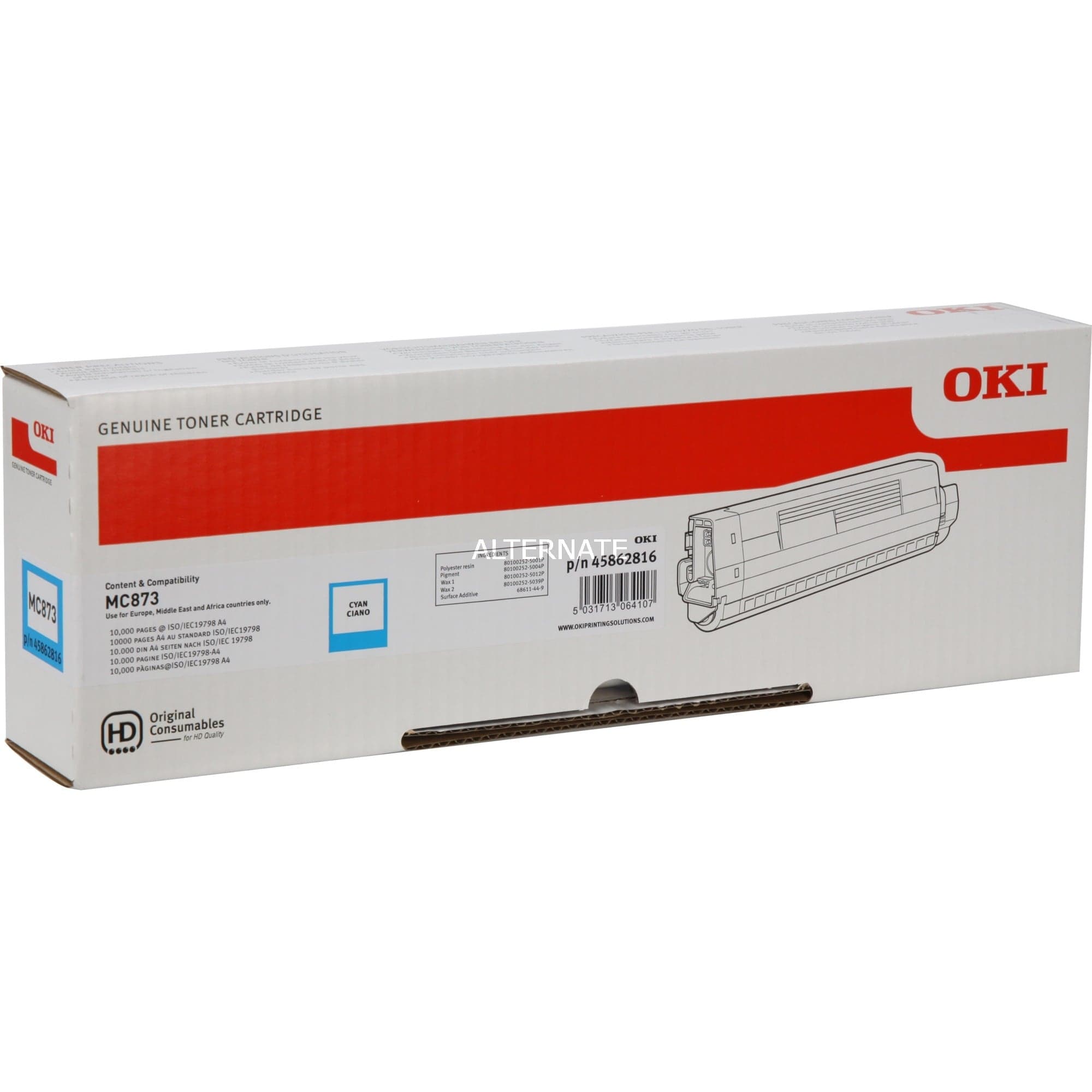 Toner cyan 45862816 – Bild 1