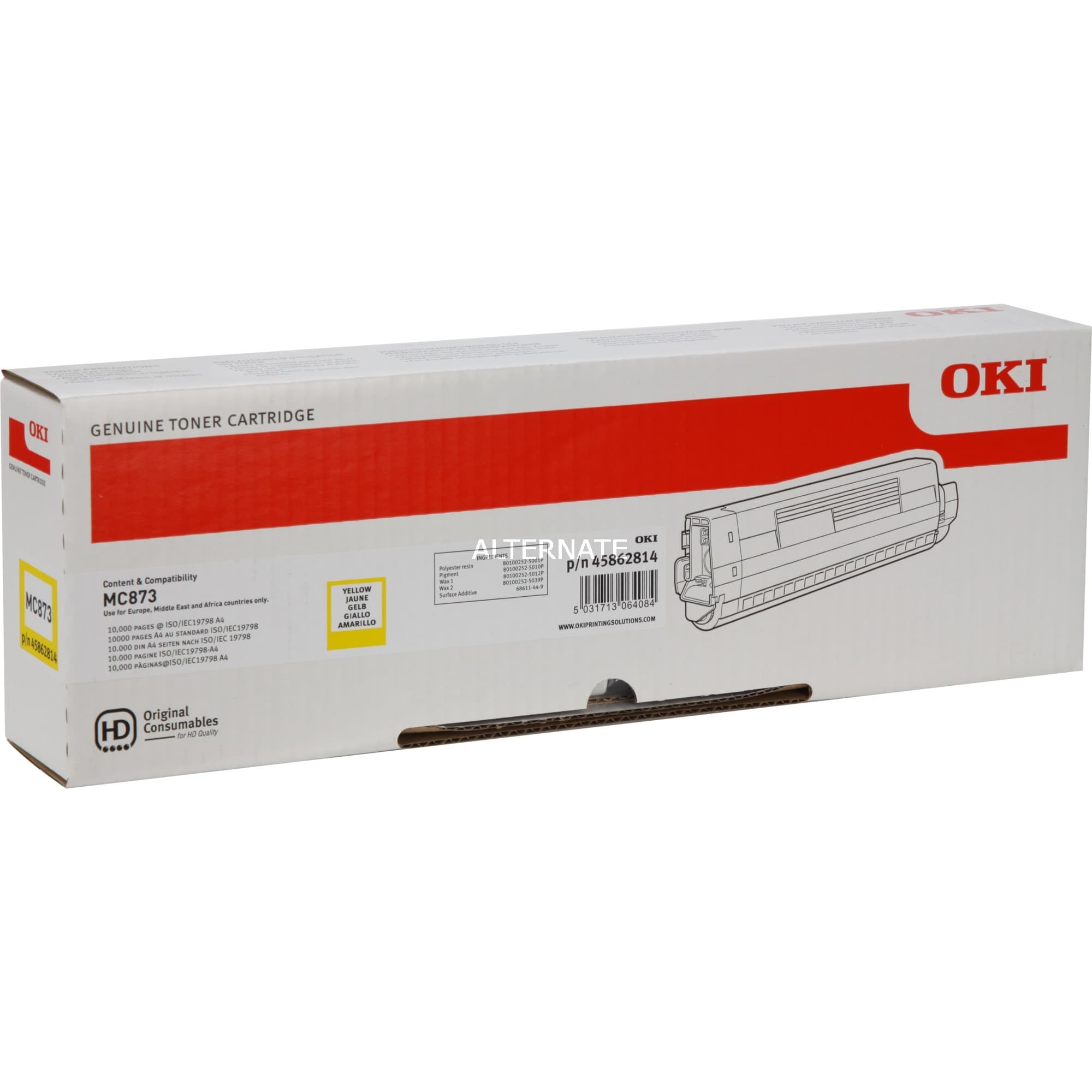 Toner gelb 45862814 – Bild 1