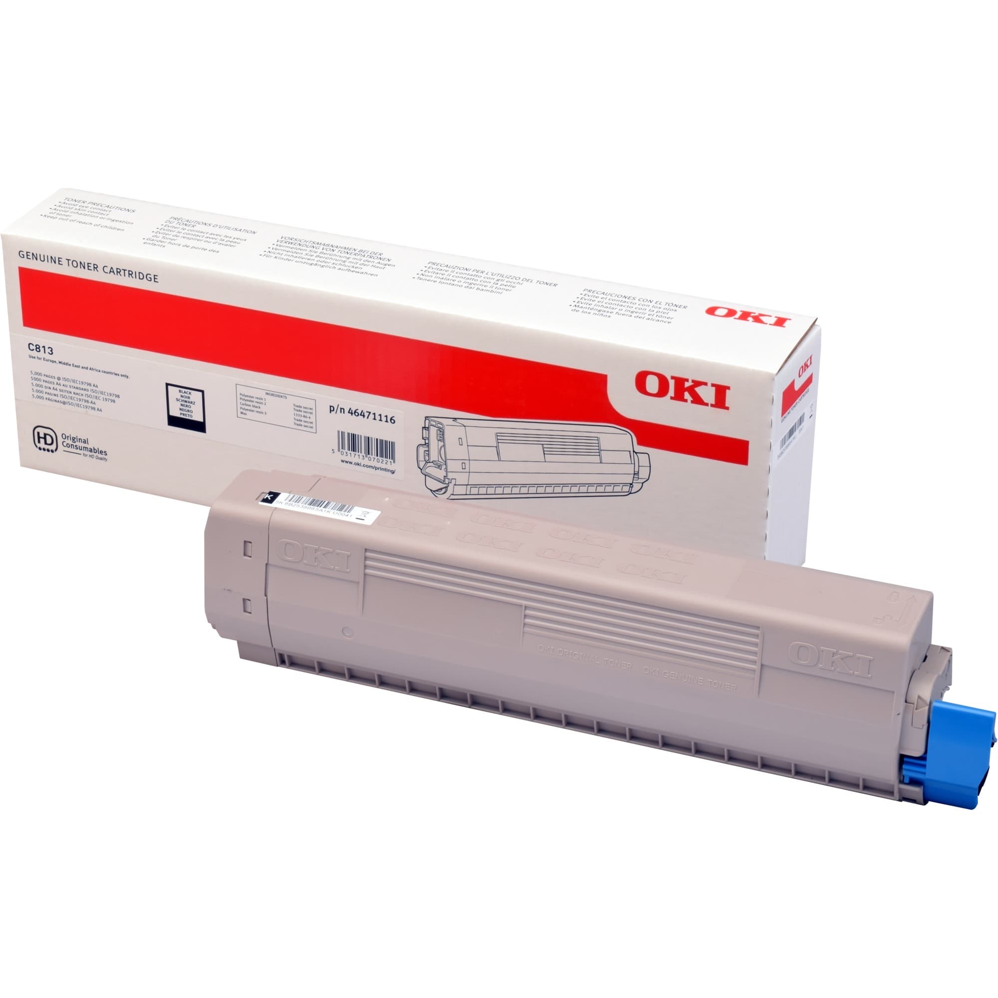 Toner schwarz 46471116