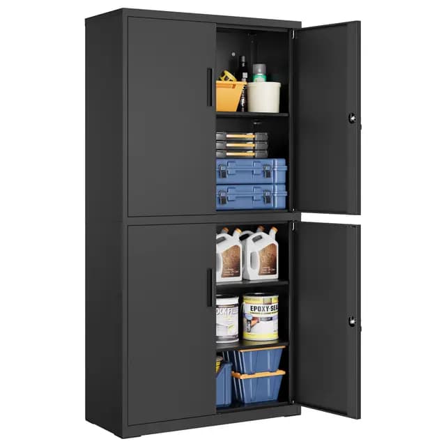 SONGMICS 4-Türiger Aktenschrank