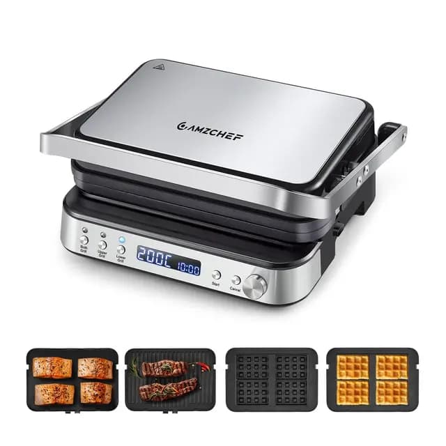 AMZCHEF XXL Kontaktgrill 2000W