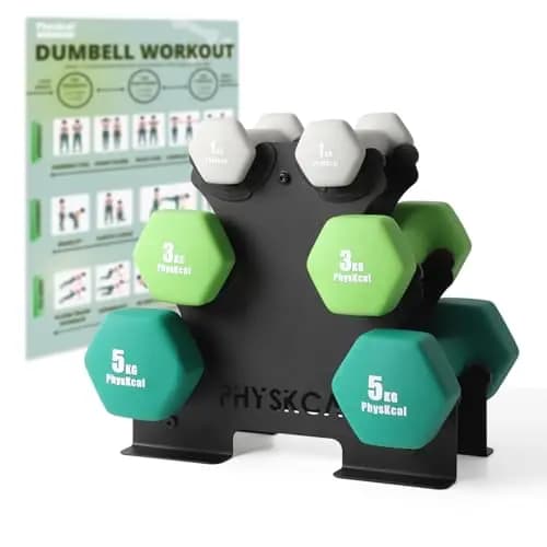 PhysKcal Kurzhantel-Set mit Ständer