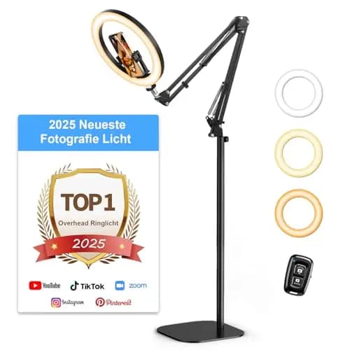 Evershop 10 Zoll LED Ringlicht mit Stativ