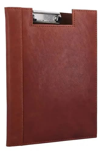 Gusti Leder Klemmbrett Asher - Clipboard Konferenzmappe Braun Leder