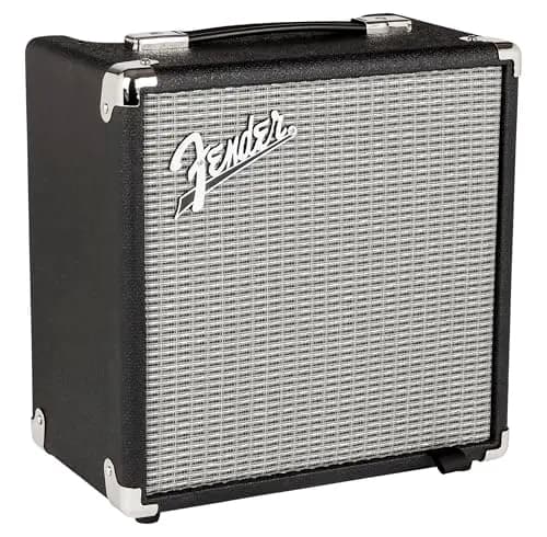 Fender Rumble 15 Bassverstärker, 15W Combo-Verstärker, ideal für E-Bass, kompakt, tragbar, Übungsverstärker mit Kopfhöreranschluss, leistungsstarker Klang, leicht bedienbar, ideal für Zuhause
