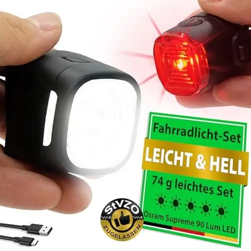 Widder 90 Lumen Fahrradlicht-Set