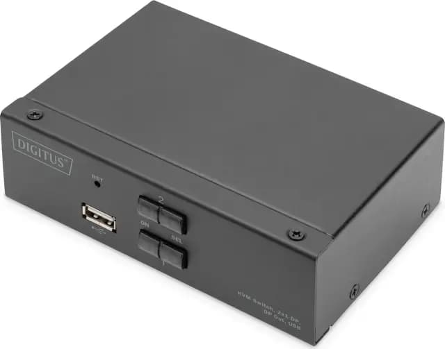 Digitus KVM-Switch 2-Port DisplayPort 4K – Bild 1