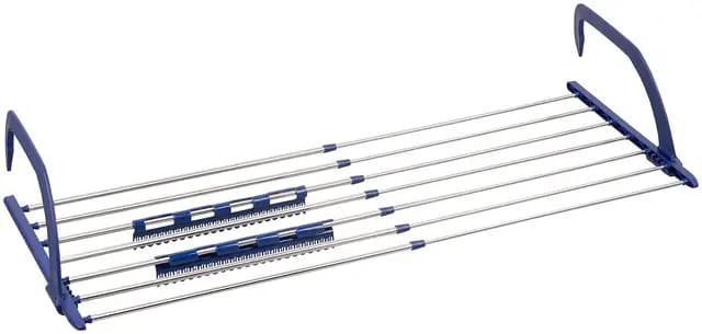 PEARL Wäscheständer: Premium-Teleskop-Wäschetrockner f. Heizkörper & Balkon, 4 m ausziehbar (Balkonwäschetrockner, Wäschetrockner Balkongeländer, Shirt)