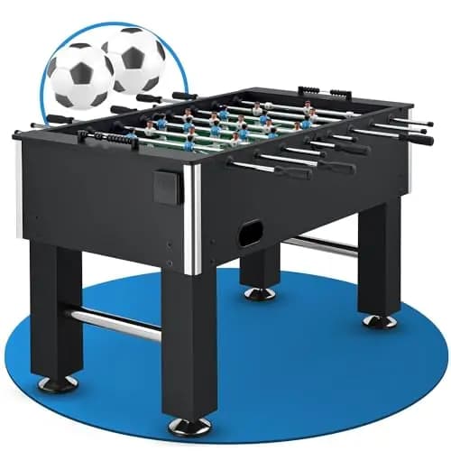 ArtSport Tischkicker Wuzzler - Kickertisch inkl. 2 Bälle mit Getränkehalter Kicker Tischfußball Fußballtisch Kickerkasten