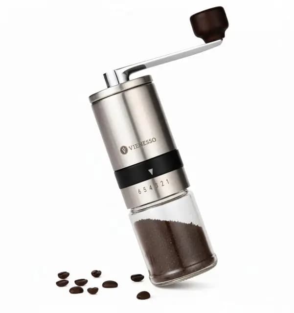 VIENESSO Edelstahl Handkaffeemühle