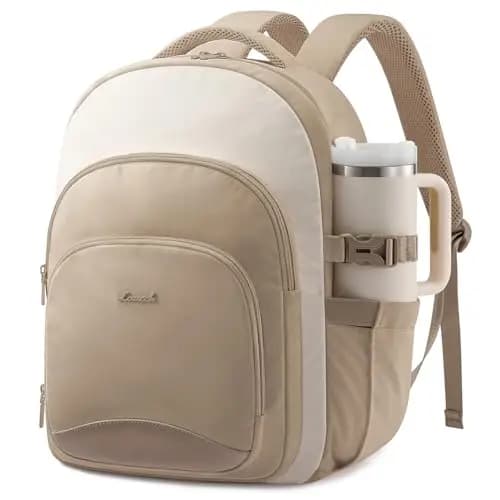 LOVEVOOK Rucksack Damen, 15,6 Zoll Laptop Schulrucksack Wasserdicht, Schultasche Teenager Backpack Women Elegant Tagesrucksäcke, Arbeitstasche Lehrertasche Reiserucksack für Uni Büro