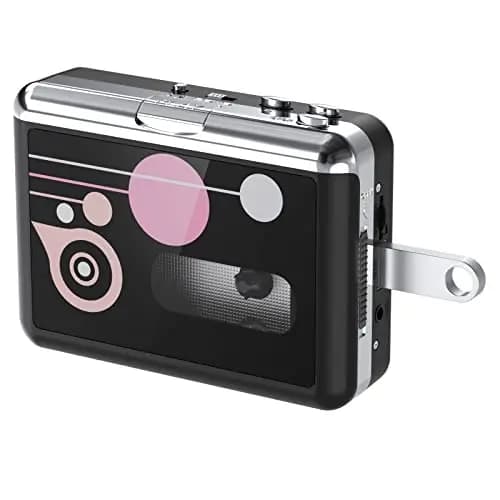 USB Kassettenspieler, Konverter von Band zu MP3, Tragbarer Kassetten Musik Player, Kassettenkonverter zu MP3, mit Kopfhörern, kein PC erforderlich,BR608
