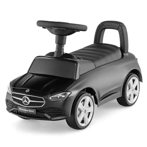 COSTWAY Mercedes-Benz Rutschauto, Rutschfahrzeug mit Stauraum unter dem Sitz, Schiebauto mit Hupe & Motorsound, Rutscher Auto für Kinder ab 1 Jahr (Schwarz)