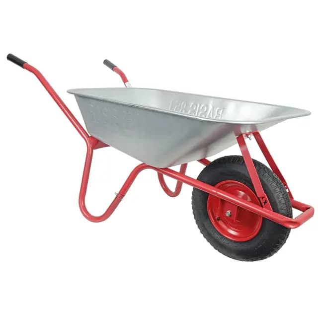 HBH Schubkarre 85 L Stahlmulde Luftrad