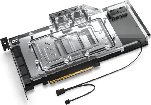 Alphacool Eisblock Aurora Acryl AMD Radeon RX 7800XT Reference mit Backplate