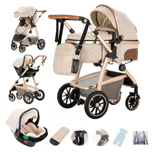 Gcarebb 3-in-1 Kinderwagen Komplettset