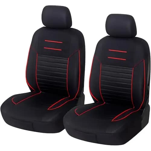 Upgrade4cars Vordersitzbezüge Rot Schwarz