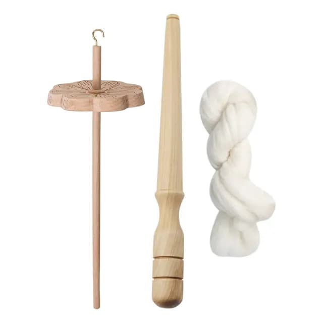 Generisch Top -Wirbelgarnspinner - Holzstropfen -Spindel, Handspinnrad | Traditionelles Faserwerkzeug zum Nähen Häkelhandwerk, Webenprojekte Supplies für Hobby -Enthusiasten