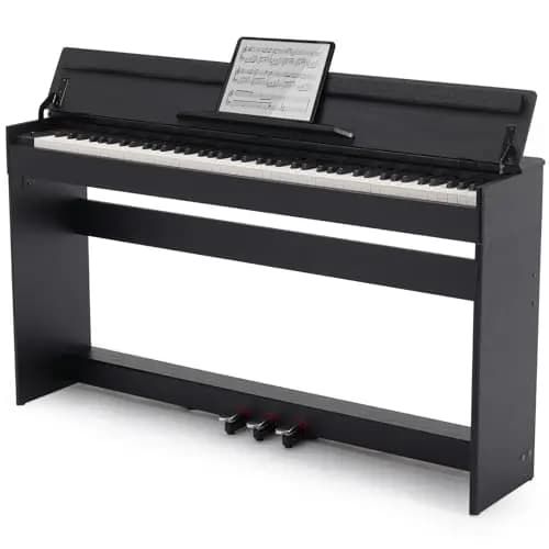 MUSTAR 88-Tasten Digitalpiano mit Bluetooth und 3-Pedal-Einheit