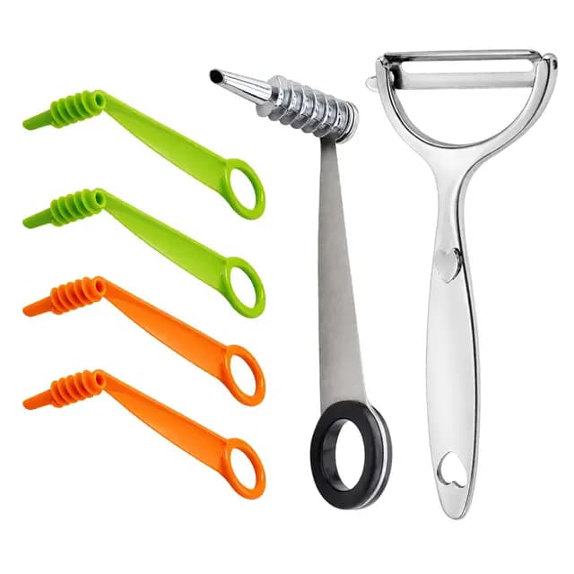 VgxRolq Edelstahl Spiralschneider Set
