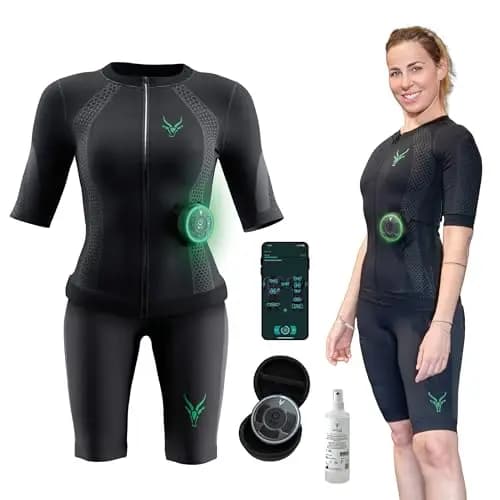 Antelope Evolution Damen EMS Anzug Größe XS-XL - EMS Komplettsystem für effektives Ganzkörpertraining, Fitnessgerät für Zuhause oder im Studio, Heimtrainer, unterstützt beim Abnehmen und Muskelaufbau