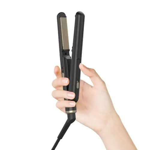 OKWRAP Mini Glätteisen, 2 in 1 Glätteisen Klein mit Keramik-Technologie | Kompakt 17cm für kurzes Haar, Bärte und Pony & Reise | Doppelspannung (100-240V)